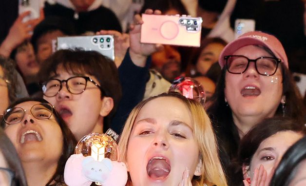 BTS 공연에 환호하는 아미들