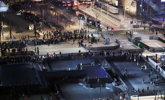 BTS 컴백 공연 끝난 광화문광장