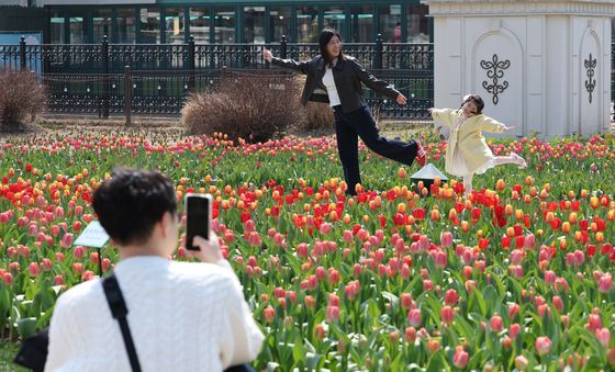 에버랜드 튤립축제 찾은 시민들