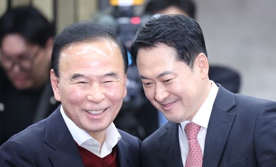 장동혁-박덕흠 '화기애애'