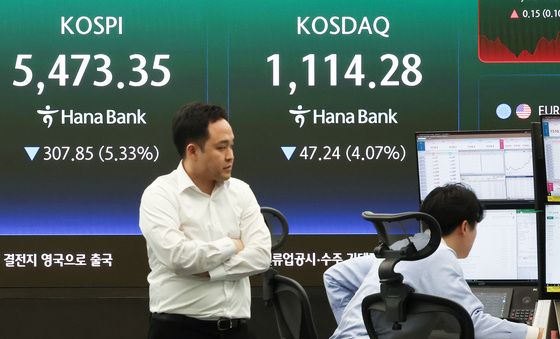 5400선까지 밀린 코스피