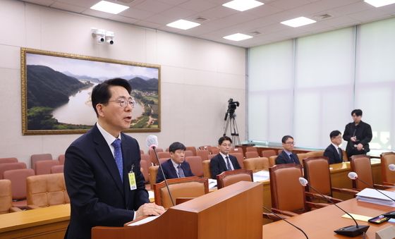 인사말하는 황종우 해수부 장관 후보자