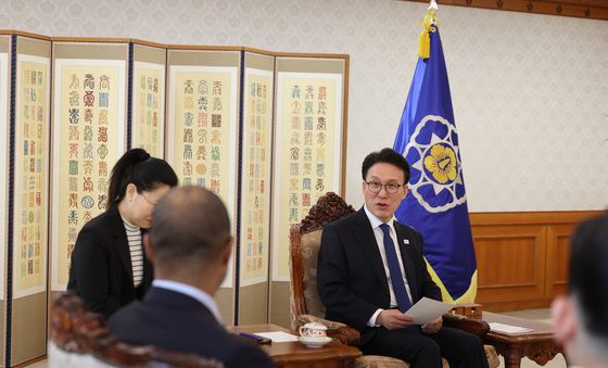 김민석 총리, 마이클 해리스 뉴욕증권거래소 부회장 접견