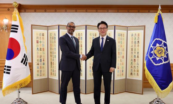 김민석 국무총리, 마이클 해리스 뉴욕증권거래소 부회장 접견