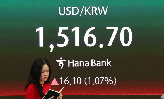 원·달러 환율, 금융위기 이후 최고