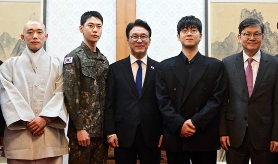 김민석 총리, 생명대사 및 천명수호처 만찬간담회 참석