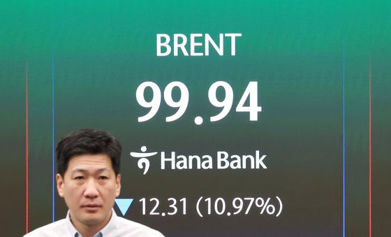 100달러 밑으로 떨어진 브렌트 유가