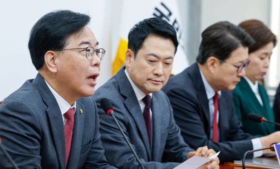 최고위 발언하는 송언석 원내대표