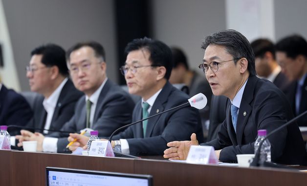 국민성장펀드 벤처·혁신생태계 지원 간담회 발언하는 권대영 부위원장