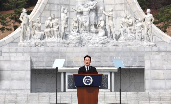 서해수호의 날 기념사하는 이재명 대통령