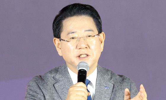 발언하는 김영록 에비후보