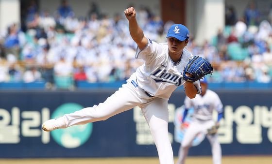 역투하는 삼성 최원태