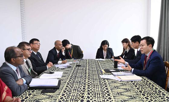 방글라데시 상무부 장관 만난 여한구