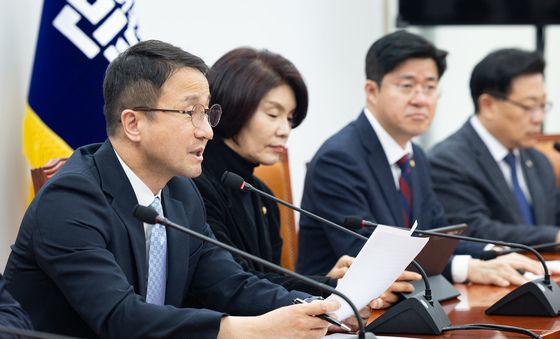 한병도 민주당 원내대표, 원내대책회의 모두 발언