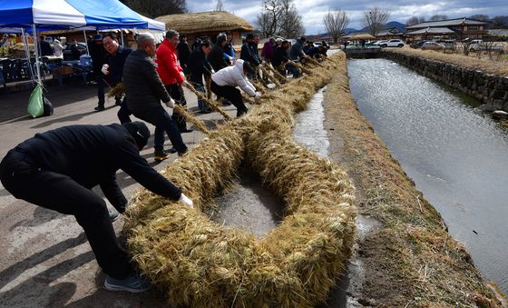 양동민속마을 정월대보름 줄다리기