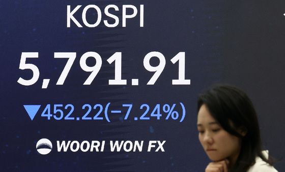 '검은 화요일' 코스피 6000선 붕괴