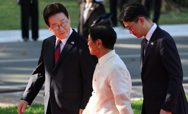 대화 난는 한·필리핀 정상