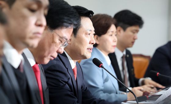 모두 발언하는 장동혁 국민의힘 대표