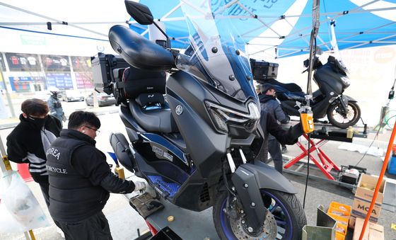 배달 노동자 대상 이륜차 무상 안전점검