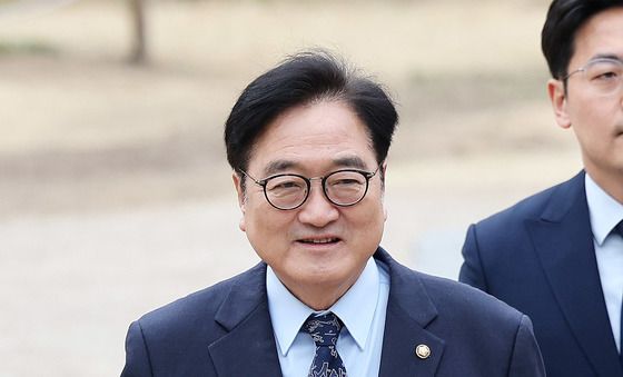 국회 사회적대화 결과보고 개회식 참석하는 우원식 국회의장