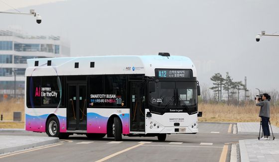 부산 에코델타시티, 자율주행버스 운행 개시