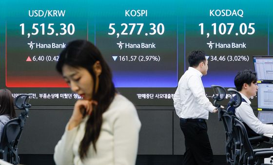 환율 일주일 만에 1515원대로...