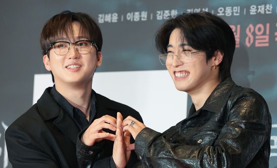 스트레이키즈 창빈·한, 수줍은 하트