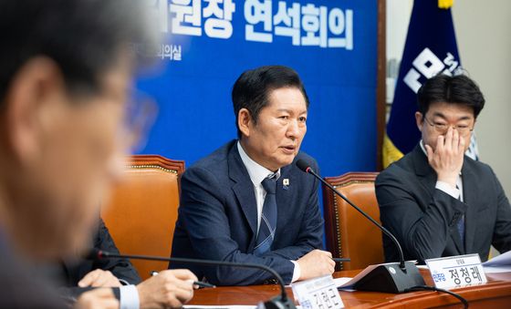 정청래 대표, 시·도당 비례대표후보자추천관리위원장 연석회의