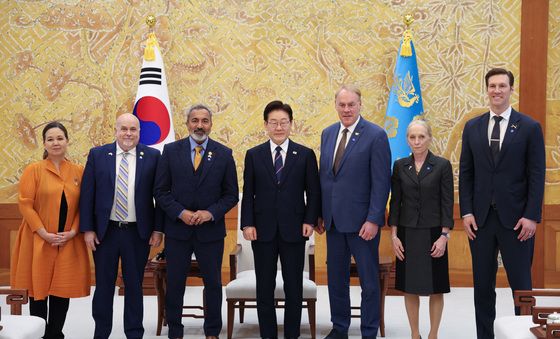 이재명 대통령, 미국 하원의원단 접견