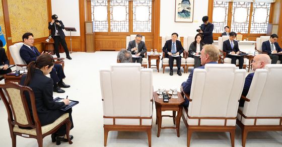 이재명 대통령 '미국 하원의원단 접견'