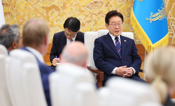 이재명 대통령 '미국 하원의원단 접견'