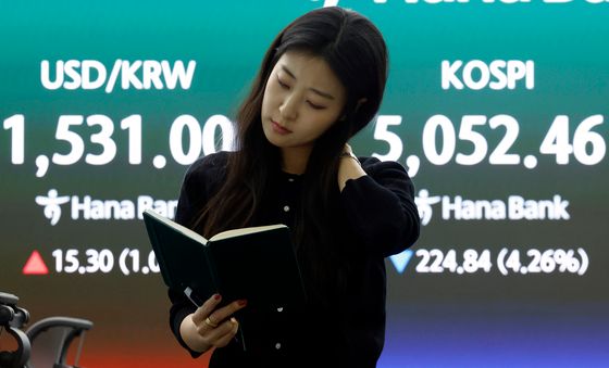 5100선 무너진 코스피, 환율은 1530원대로…