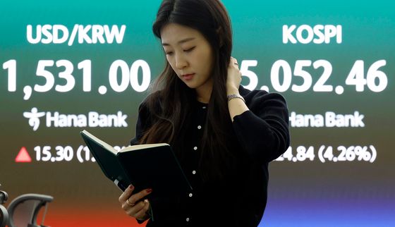 5100선 무너진 코스피, 환율은 1530원대로…
