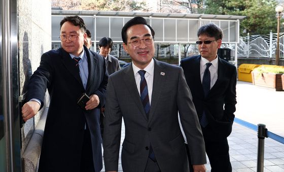 출근하는 박홍근 기획예산처 장관 후보자