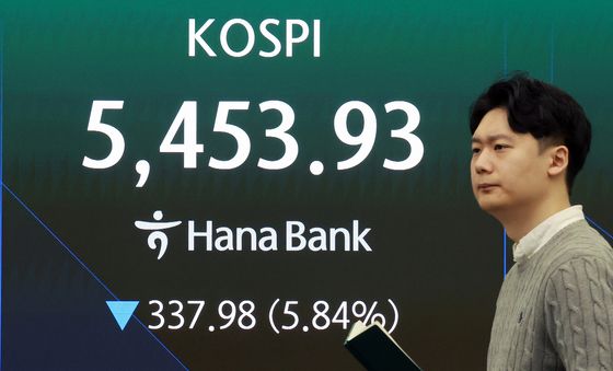 코스피 급락 출발, '매도사이드카 발동'