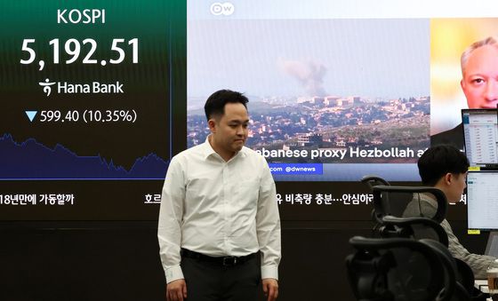 중동 갈등에 급락한 증시