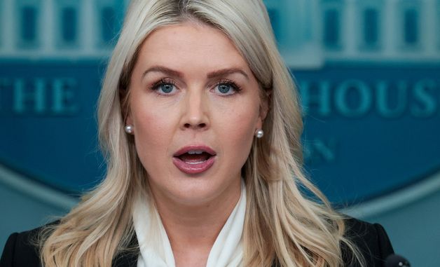 [포토]언론 브리핑하는 캐롤라인 레빗 백악관 대변인