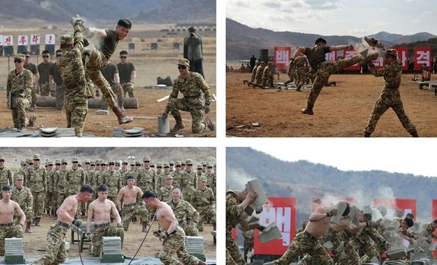 北 수도방위군, 제60훈련기지서 '사격 경기' 개최