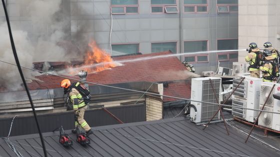 봉익동 건물 화재진압