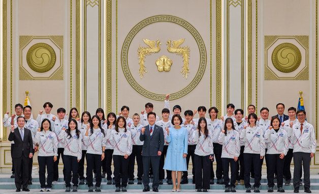 이재명 대통령, 2026 밀라노-코르티나담페초 동계올림픽 선수단과 함께