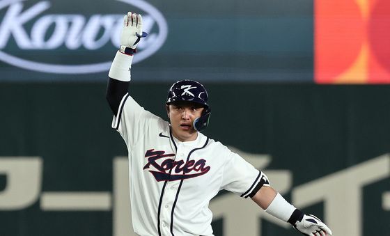 박동원, 2루타 신고