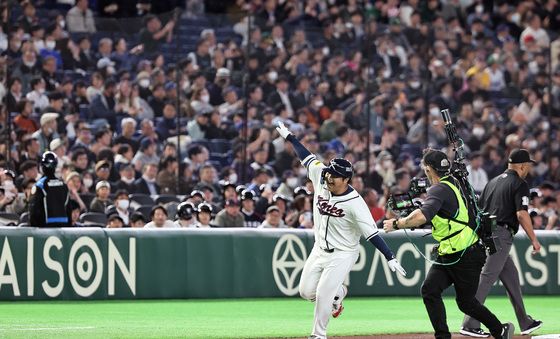 문보경, 1회 만루포