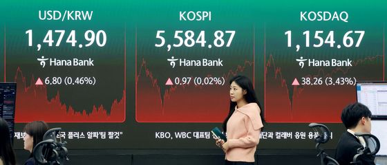 상승마감한 코스피와 코스닥