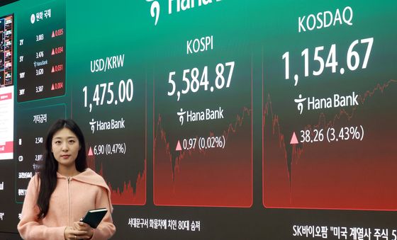 상승마감한 코스피·코스닥