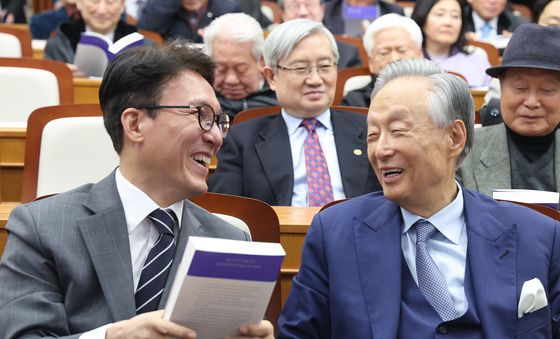 미소짓는 김민석·권노갑