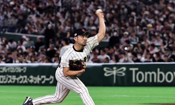 역투하는 기쿠치 유세이