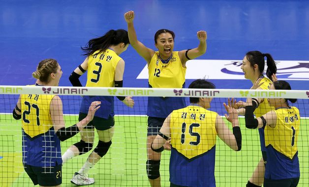 환호하는 현대건설