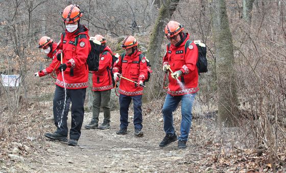 꽃샘추위 속 산불조심