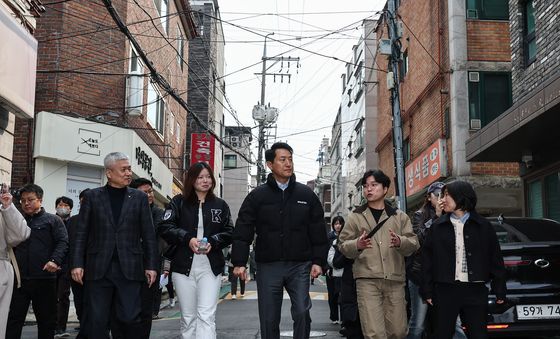 오세훈 시장, ·월세 청년 주거난과 관련 현장방문