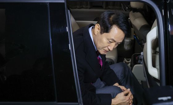 차량에 오른 오세훈 시장